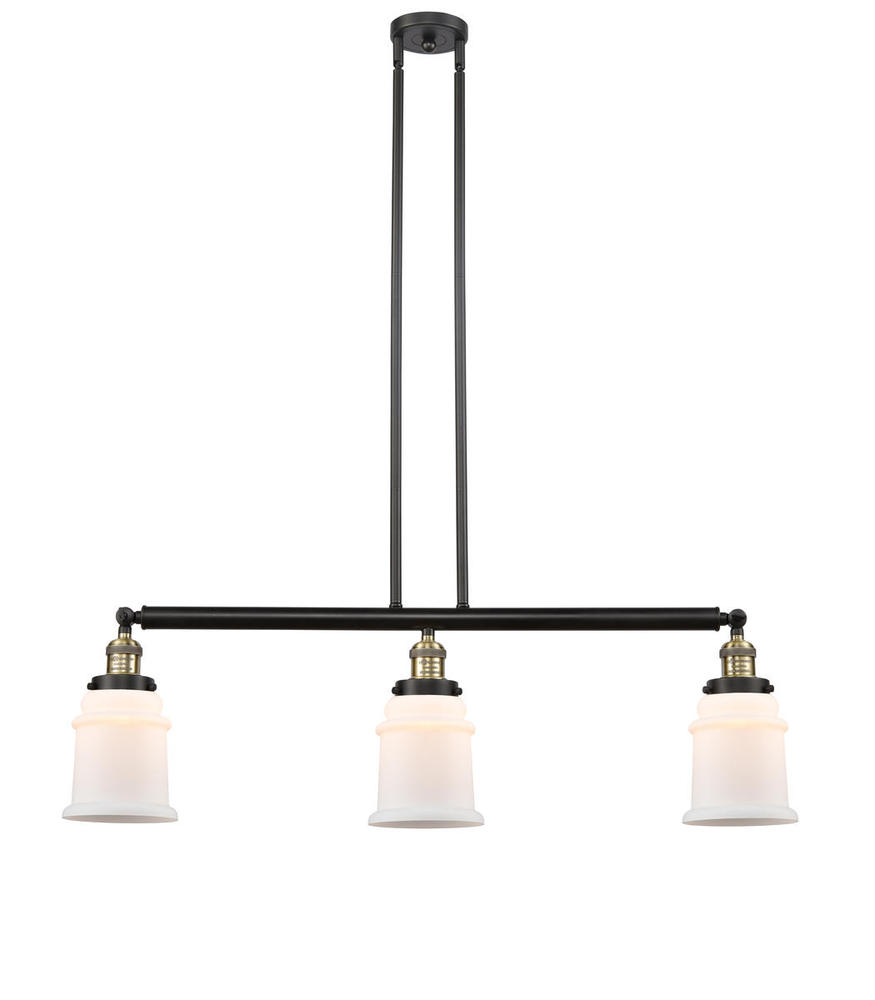 Canton - 3 Light - 39 inch - Black Antique Brass - Stem Hung - Adjustable Island Light