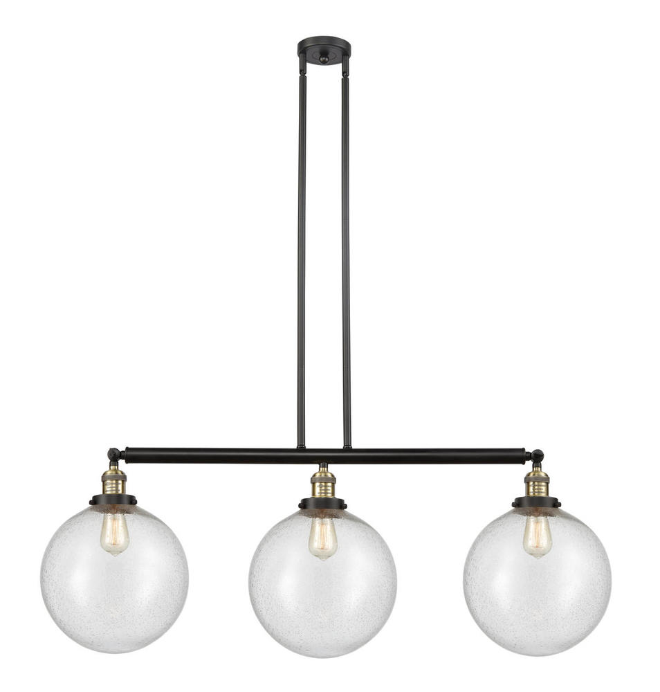Beacon - 3 Light - 44 inch - Black Antique Brass - Stem Hung - Adjustable Island Light