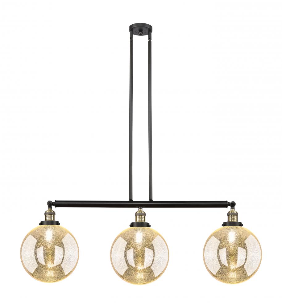 Beacon - 3 Light - 42 inch - Black Antique Brass - Stem Hung - Adjustable Island Light