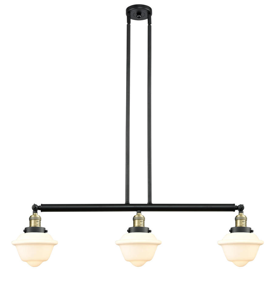 Oxford - 3 Light - 40 inch - Black Antique Brass - Stem Hung - Island Light