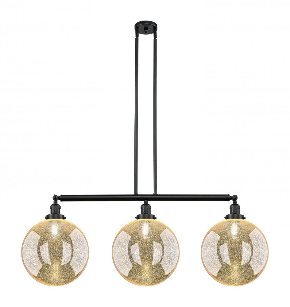 Beacon - 3 Light - 44 inch - Matte Black - Stem Hung - Adjustable Island Light