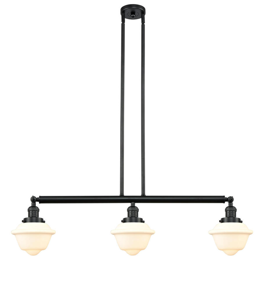 Oxford - 3 Light - 40 inch - Matte Black - Stem Hung - Island Light