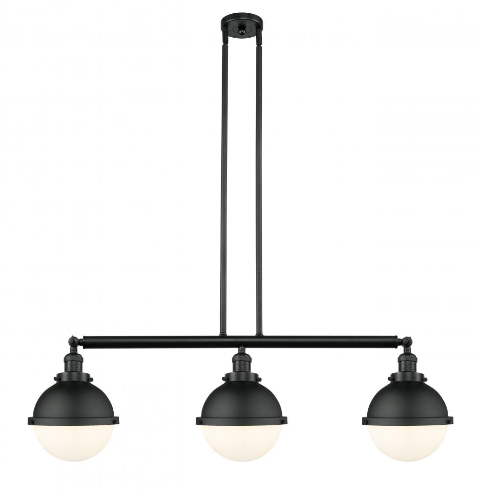 Hampden - 3 Light - 42 inch - Matte Black - Stem Hung - Adjustable Island Light