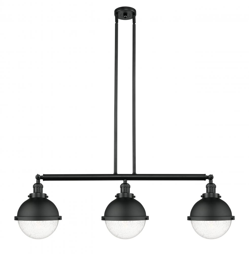 Hampden - 3 Light - 42 inch - Matte Black - Stem Hung - Adjustable Island Light