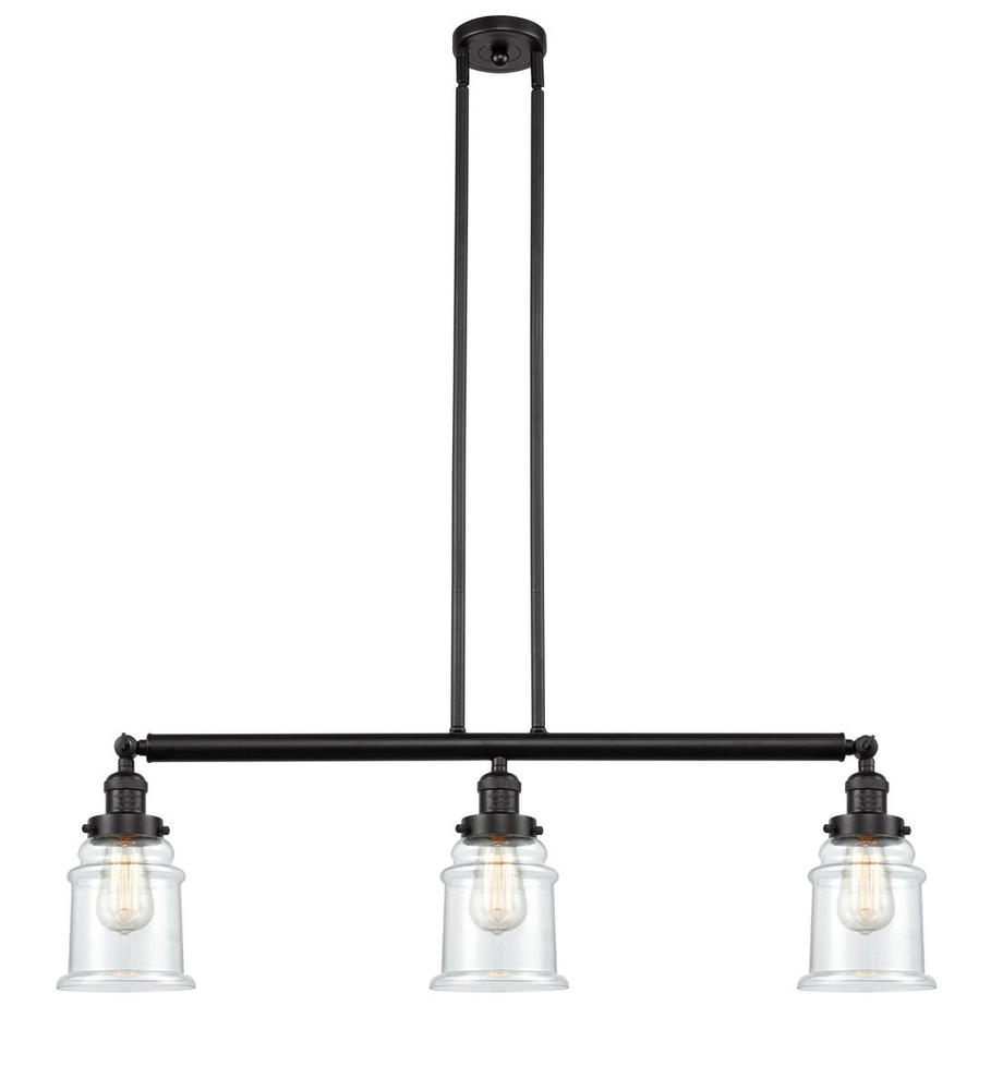 Canton - 3 Light - 39 inch - Oil Rubbed Bronze - Stem Hung - Adjustable Island Light