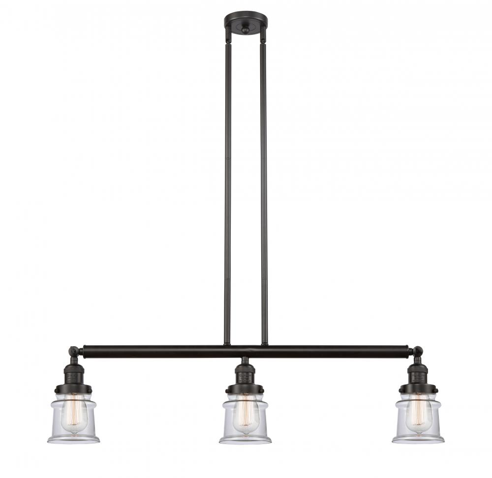 Canton - 3 Light - 39 inch - Oil Rubbed Bronze - Stem Hung - Adjustable Island Light