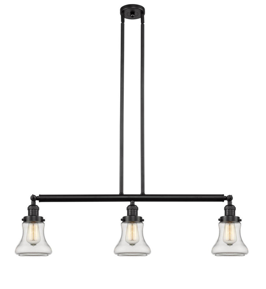Bellmont - 3 Light - 39 inch - Oil Rubbed Bronze - Stem Hung - Adjustable Island Light