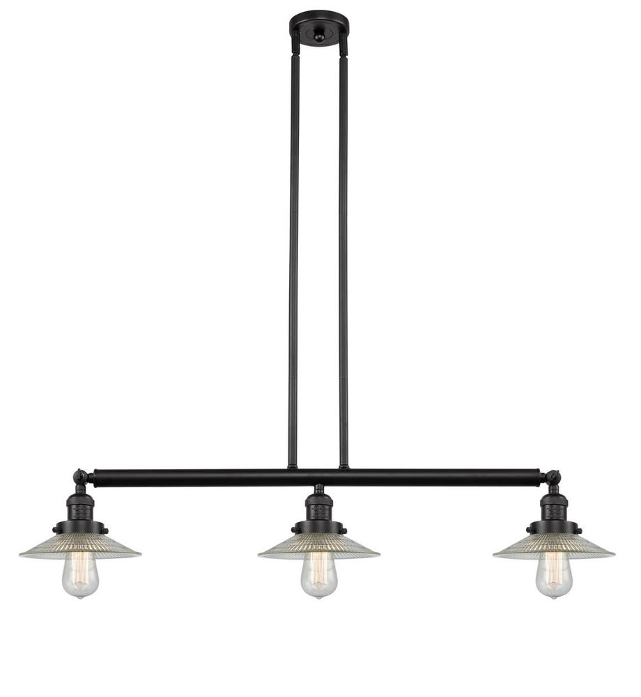 Halophane - 3 Light - 41 inch - Oil Rubbed Bronze - Stem Hung - Adjustable Island Light