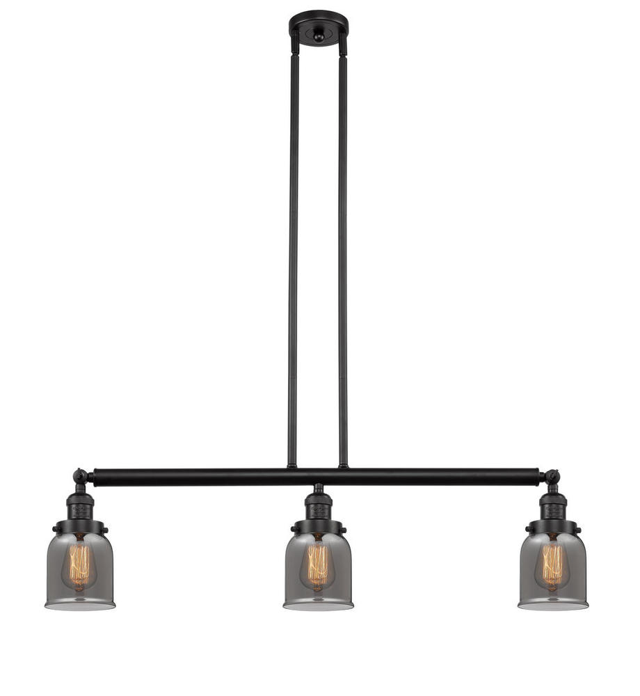 Bell - 3 Light - 38 inch - Oil Rubbed Bronze - Stem Hung - Adjustable Island Light