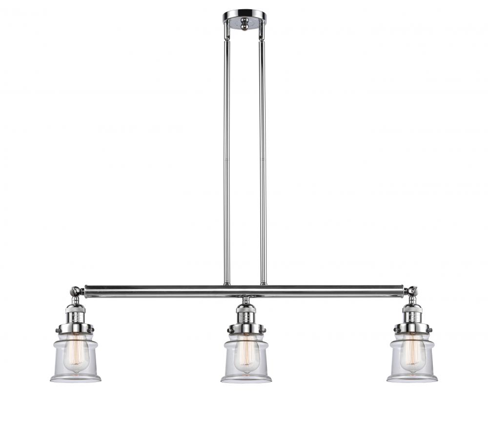 Canton - 3 Light - 39 inch - Polished Chrome - Stem Hung - Adjustable Island Light