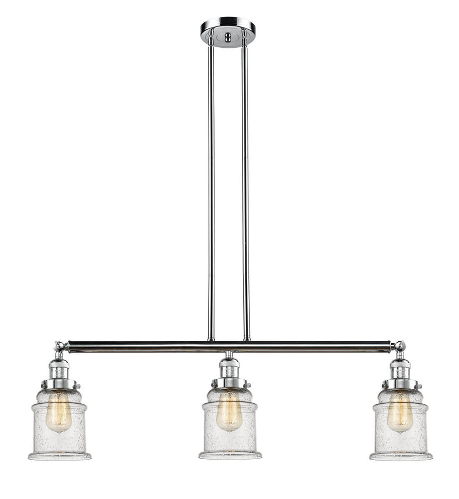 Canton - 3 Light - 39 inch - Polished Chrome - Stem Hung - Adjustable Island Light