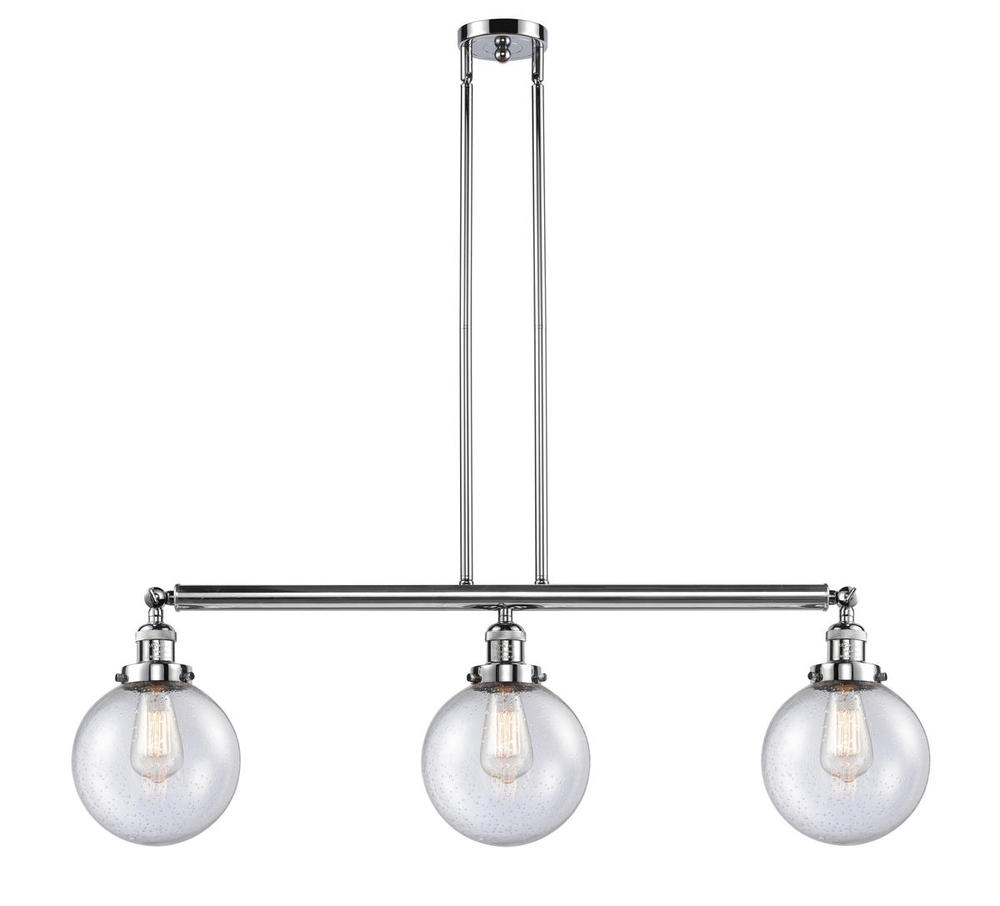 Beacon - 3 Light - 41 inch - Polished Chrome - Stem Hung - Adjustable Island Light