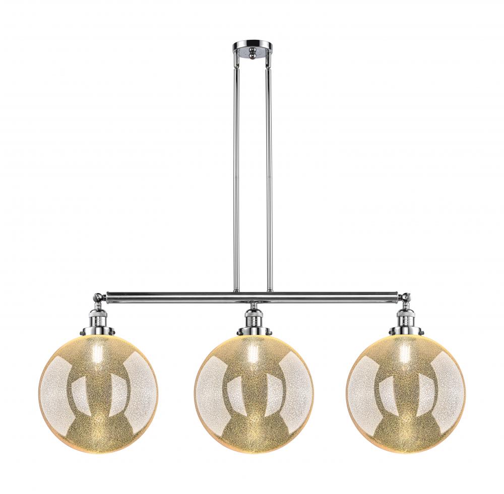 Beacon - 3 Light - 44 inch - Polished Chrome - Stem Hung - Adjustable Island Light