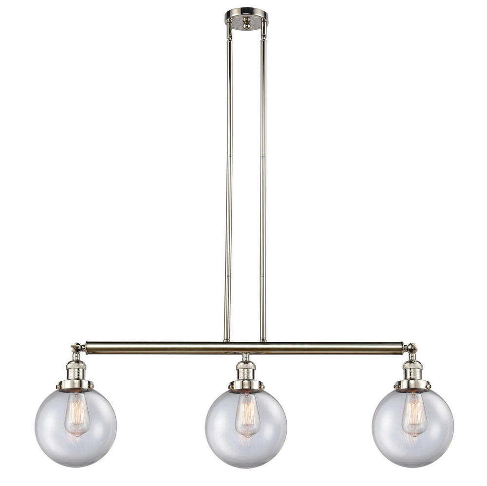 Beacon - 3 Light - 41 inch - Polished Nickel - Stem Hung - Adjustable Island Light