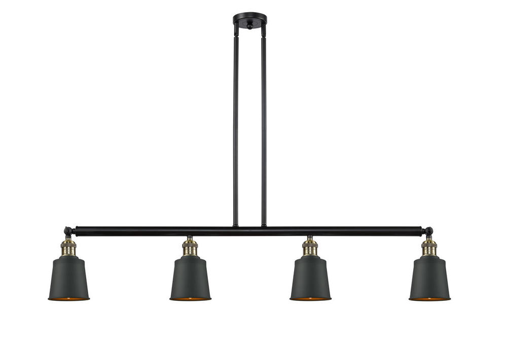 Addison - 4 Light - 50 inch - Black Antique Brass - Stem Hung - Adjustable Island Light