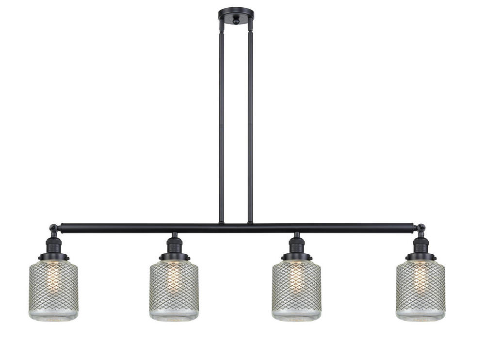 Stanton - 4 Light - 51 inch - Matte Black - Stem Hung - Island Light