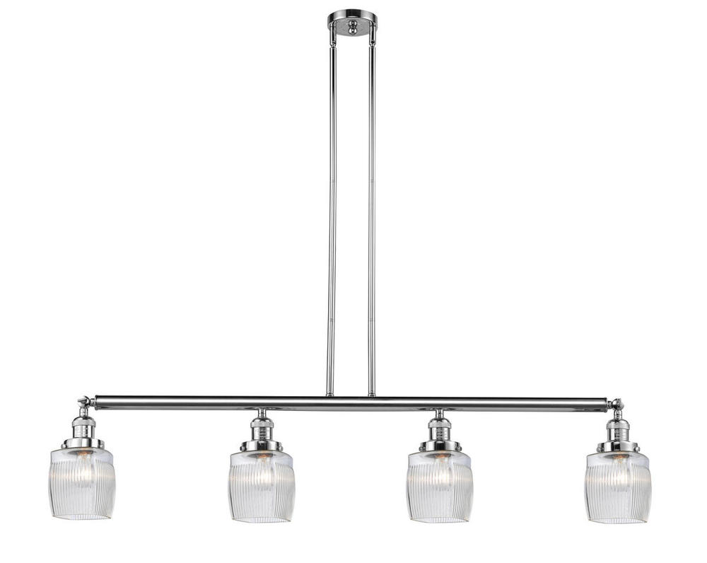 Colton - 4 Light - 50 inch - Polished Chrome - Stem Hung - Adjustable Island Light