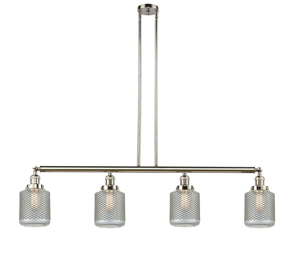Stanton - 4 Light - 51 inch - Polished Nickel - Stem Hung - Adjustable Island Light