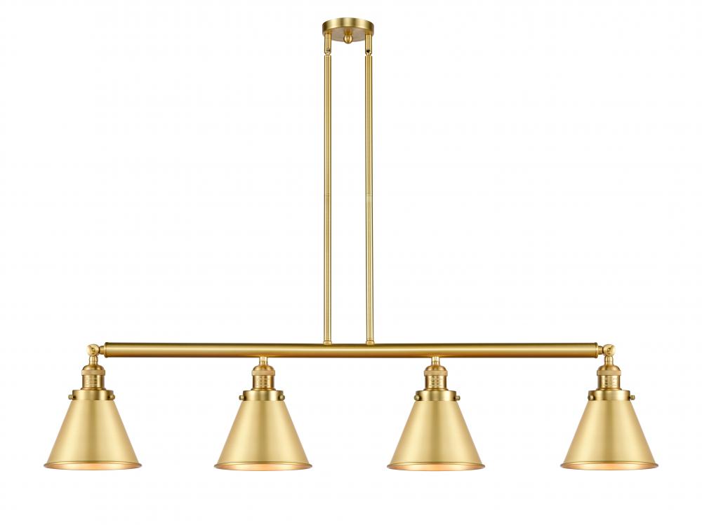 Appalachian - 4 Light - 52 inch - Satin Gold - Stem Hung - Adjustable Island Light