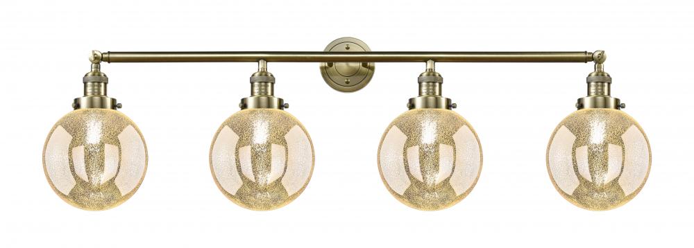 Beacon - 4 Light - 44 inch - Antique Brass - Adjustable Bath Vanity Light