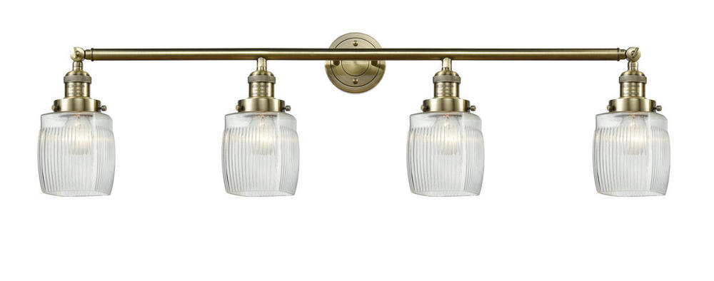 Colton - 4 Light - 42 inch - Antique Brass - Adjustable Bath Vanity Light