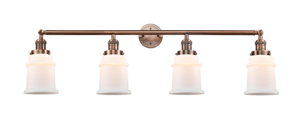 Canton - 4 Light - 42 inch - Antique Copper - Adjustable Bath Vanity Light