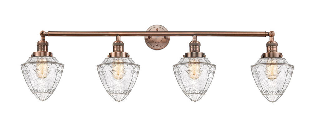 Bullet - 4 Light - 46 inch - Antique Copper - Adjustable Bath Vanity Light