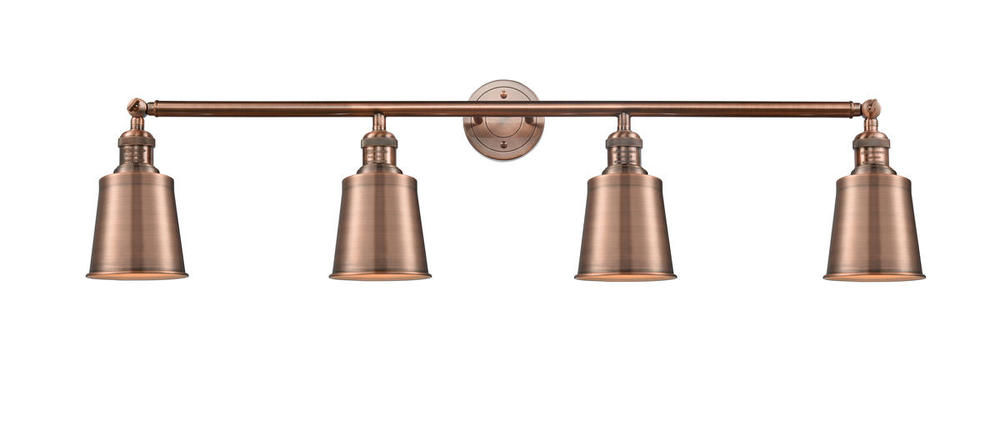 Addison - 4 Light - 42 inch - Antique Copper - Adjustable Bath Vanity Light