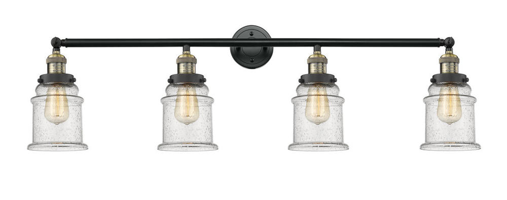 Canton - 4 Light - 42 inch - Black Antique Brass - Adjustable Bath Vanity Light