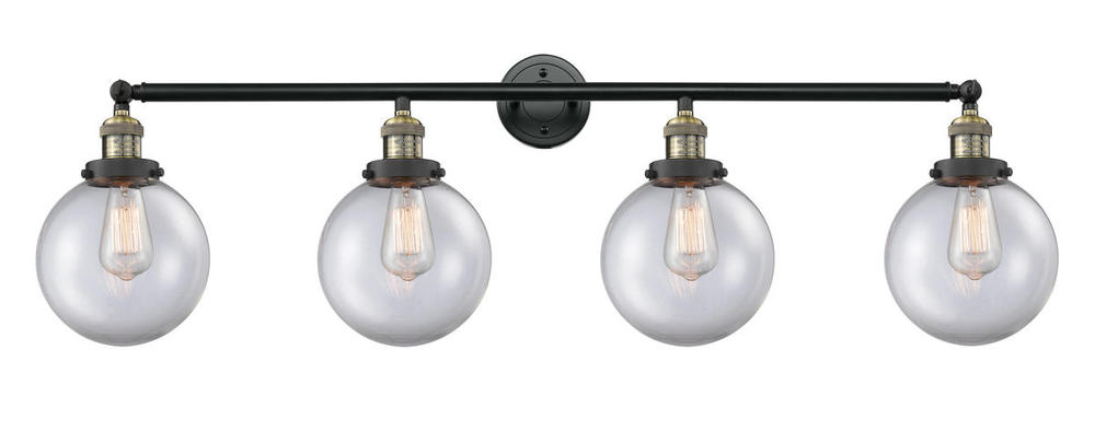 Beacon - 4 Light - 44 inch - Black Antique Brass - Bath Vanity Light