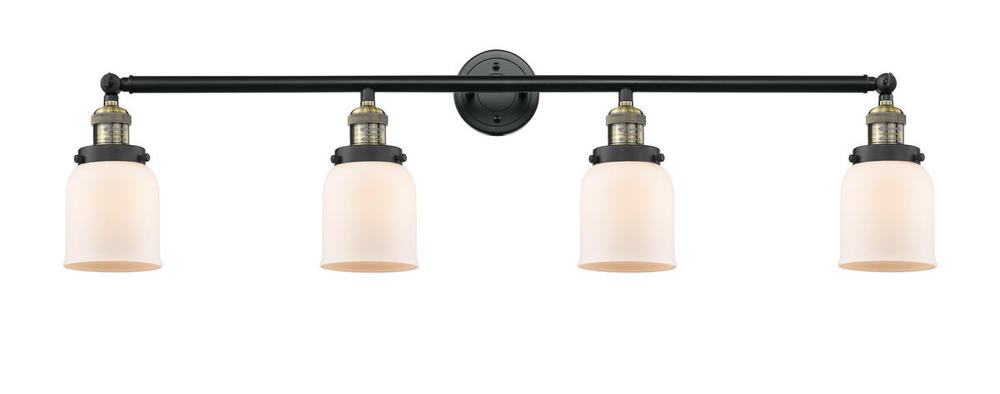 Bell - 4 Light - 42 inch - Black Antique Brass - Bath Vanity Light