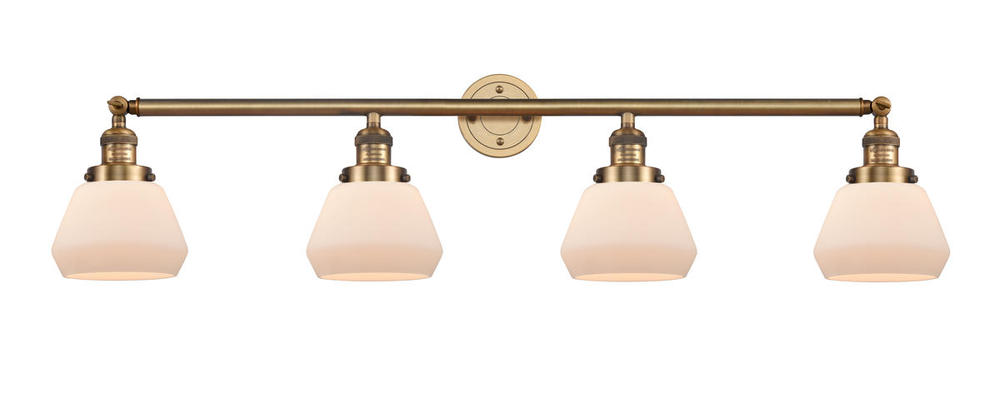 Fulton - 4 Light - 43 inch - Brushed Brass - Adjustable Bath Vanity Light