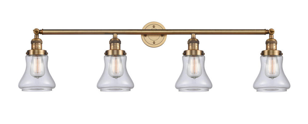 Bellmont - 4 Light - 42 inch - Brushed Brass - Adjustable Bath Vanity Light