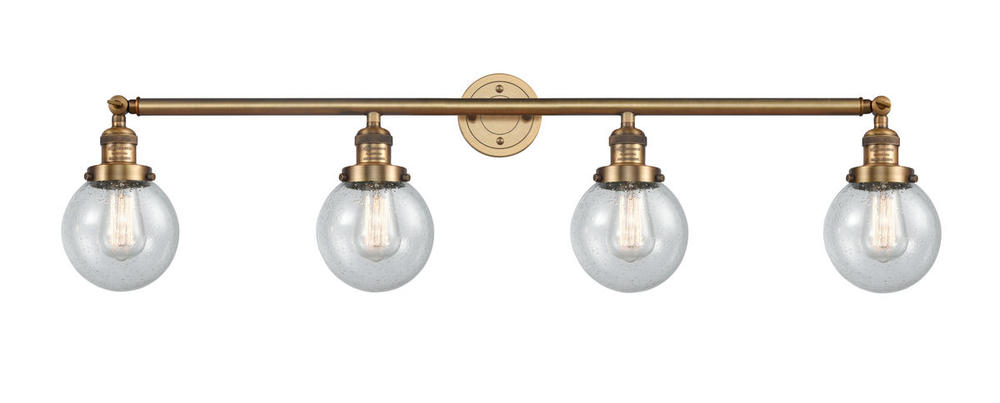 Beacon - 4 Light - 42 inch - Brushed Brass - Bath Vanity Light