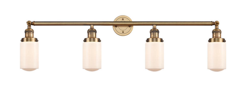 Dover - 4 Light - 43 inch - Brushed Brass - Bath Vanity Light