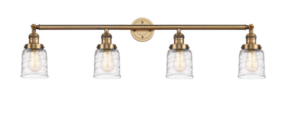 Bell - 4 Light - 42 inch - Brushed Brass - Bath Vanity Light