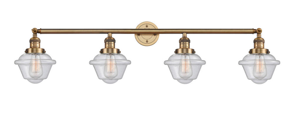 Oxford - 4 Light - 46 inch - Brushed Brass - Bath Vanity Light