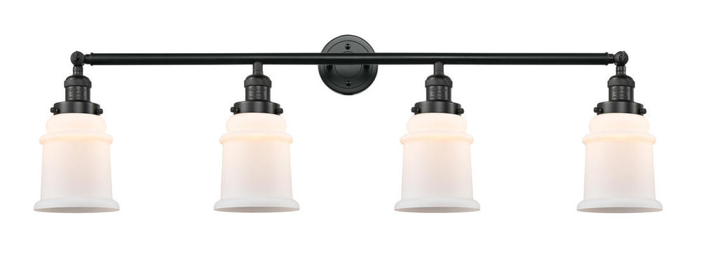 Canton - 4 Light - 42 inch - Matte Black - Adjustable Bath Vanity Light
