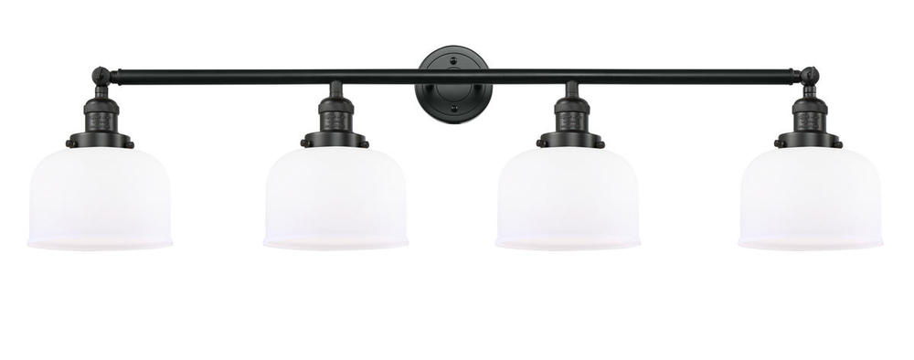 Bell - 4 Light - 44 inch - Matte Black - Bath Vanity Light