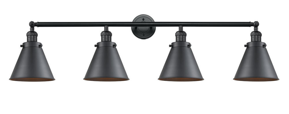 Appalachian - 4 Light - 44 inch - Matte Black - Adjustable Bath Vanity Light