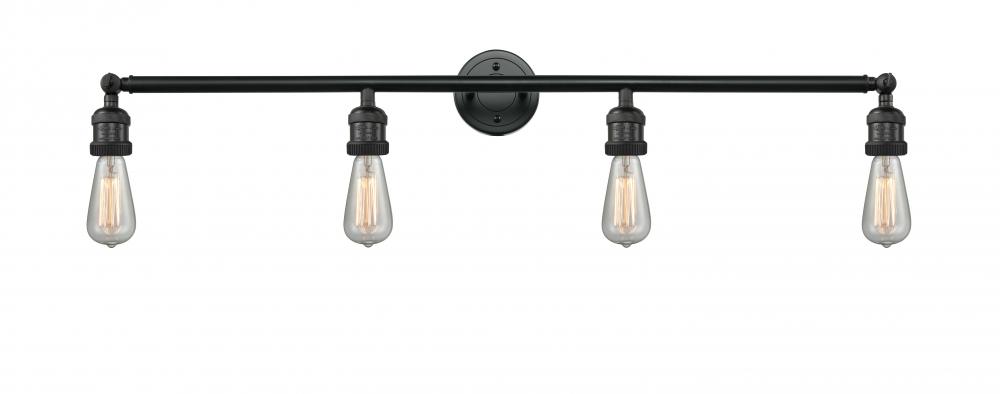 Bare Bulb - 4 Light - 42 inch - Matte Black - Adjustable Bath Vanity Light