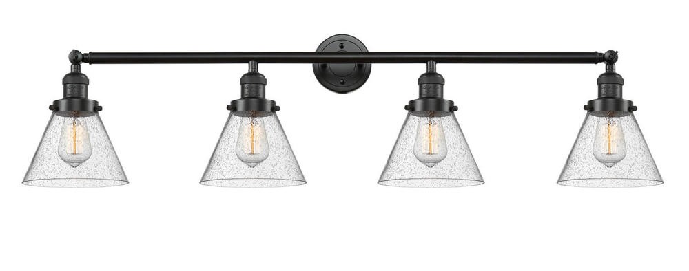 Cone - 4 Light - 44 inch - Oil Rubbed Bronze - Adjustable Bath Vanity Light