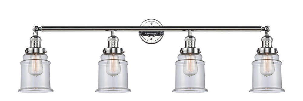 Canton - 4 Light - 42 inch - Polished Chrome - Adjustable Bath Vanity Light
