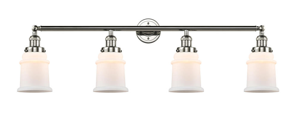Canton - 4 Light - 42 inch - Polished Nickel - Adjustable Bath Vanity Light