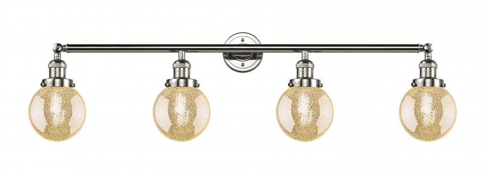 Beacon - 4 Light - 42 inch - Polished Nickel - Adjustable Bath Vanity Light