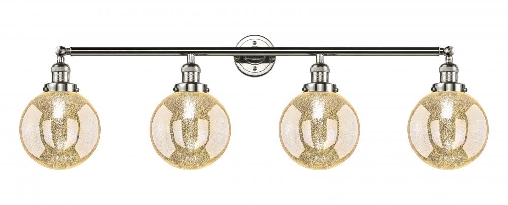 Beacon - 4 Light - 44 inch - Polished Nickel - Adjustable Bath Vanity Light