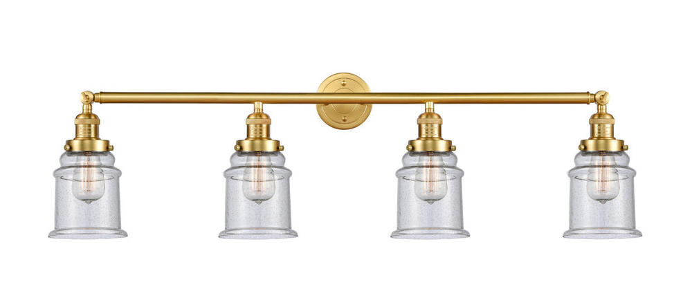 Canton - 4 Light - 42 inch - Satin Gold - Adjustable Bath Vanity Light