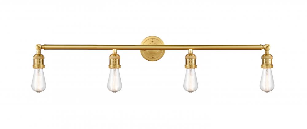 Bare Bulb - 4 Light - 42 inch - Satin Gold - Adjustable Bath Vanity Light