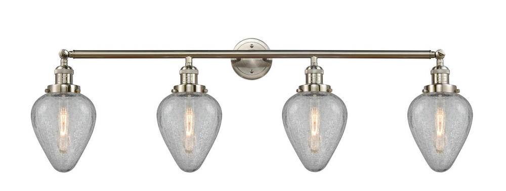 Geneseo - 4 Light - 43 inch - Brushed Satin Nickel - Adjustable Bath Vanity Light