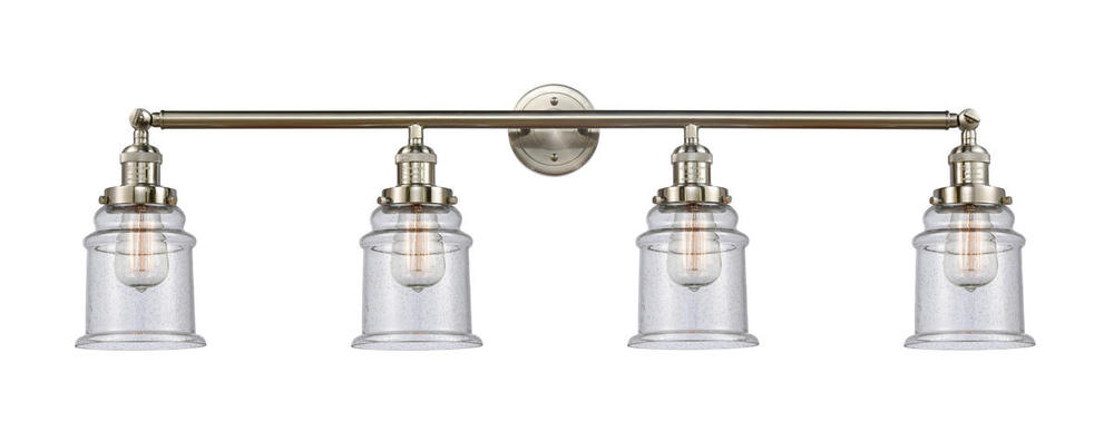 Canton - 4 Light - 42 inch - Brushed Satin Nickel - Adjustable Bath Vanity Light